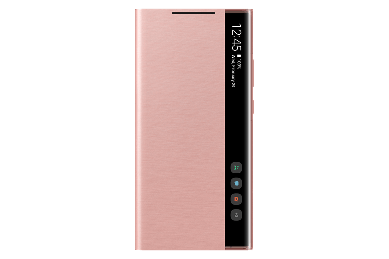 Capa protetora Galaxy Note20 Ultra Smart Clear View - lojasamsungparavoce